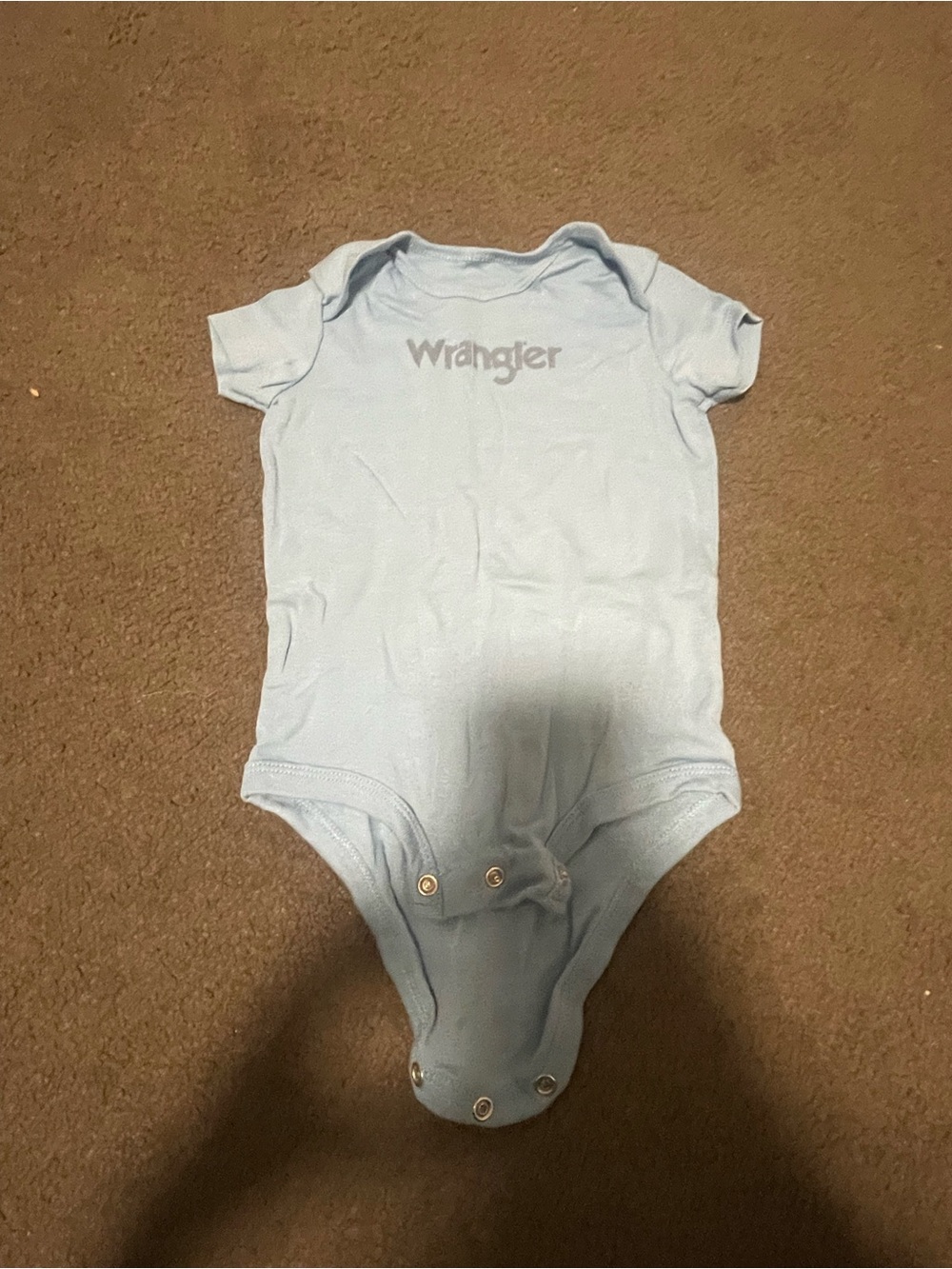 Wrangler Light Blue Baby One-Piece Bodysuit